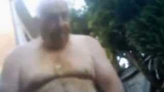 Grandpa's Yard Handjob