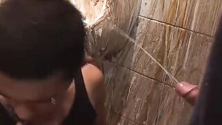 Twinks Tito and Ramiro fucking in the dirty public toilet