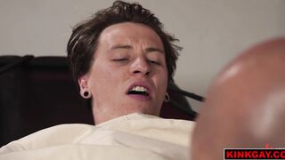 Cliff inflates Aidens cock with a penis pump