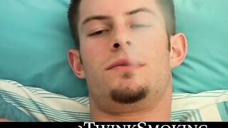 Cock smoke blowin and a hot ass fingering by ripped Mike Roberts