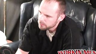 Horny amateur jerks off his big throbbing cock in hot solo
