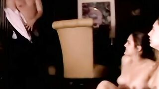 Horny girls pussy drilled in passionate homemade threesome