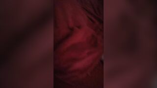 My milf with a huge booty is lying down and