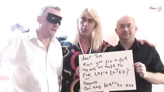 Tall Blonde Woman Three-Way