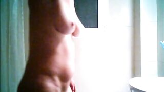 Fiance getting ready for a nice shower
