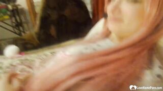 Step-Daughter gets her vagina penetrated rough inside pov
