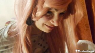 Step-Daughter gets her vagina penetrated rough inside pov