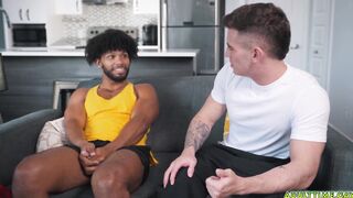 Trevor Brooks giving Tony Genius feedback