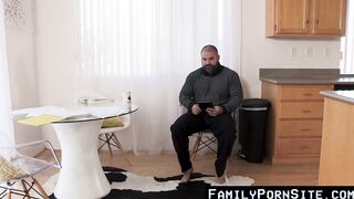 Beguiling twink reproducing with hunk stepdaddy until jizzshot