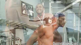 Colin Steele takes revenge on his gym bro by playing with his dick and nipples