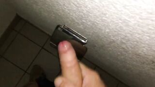 Public Restroom Handjob and Masturbation Compilation