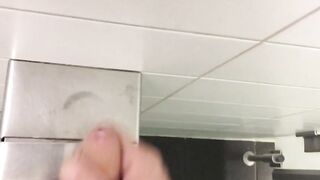Public Restroom Handjob and Masturbation Compilation