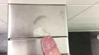 Public Restroom Handjob and Masturbation Compilation
