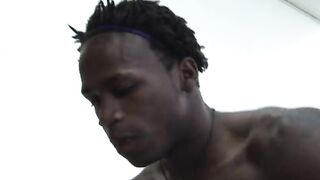 Casey instinctively backs away when this mega hung black friend Freddie takes over