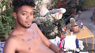 Black attractive dude Rick Pico loves to showcase his cock plowing skills