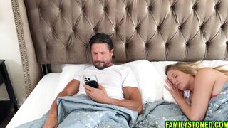 Stepdaughter Summer Col sucks stepdads cock