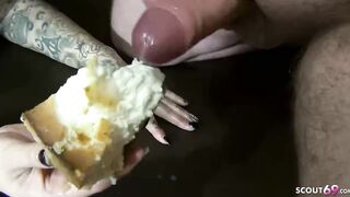 German Mia Blow at Food Fetish MMF 3Some