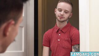 Muscular dad fucks son with all of his might