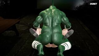 Nezuko Bukkake Monsters Impregnate Nezuko Demon Slayer 3D Hentai Creampies Cumshots 2