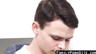 Getting his fat dick within stepsons tight warm butt opening