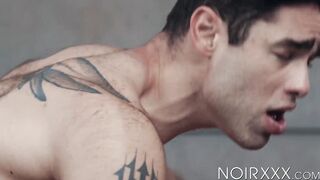 Hard DeAngelo Jackson shoot his cum into photographer Lucas rear