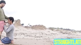 Horny dudes Felix and Duno spend horny time on the beach by fucking each other