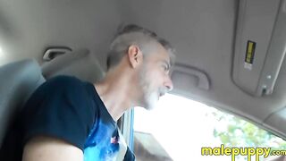 Dominant Giant daddy accidentally shrank his son and had to drive him to school
