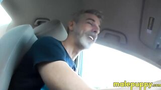 Dominant Giant daddy accidentally shrank his son and had to drive him to school