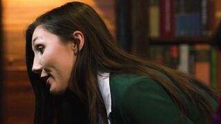 Tranny fucked friend in public library