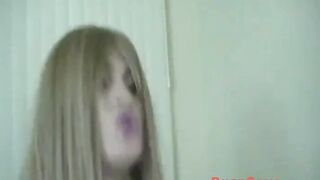 Crossdresser Rides Hard Cock