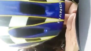 Risky Outdoor Fun: Biker Blowjob Adventure