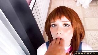 Ochako Uraraka Sweetly Hard Fuck After