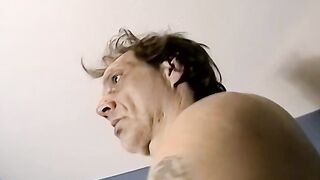 Amateur mature guy jerks off solo and cums a lot