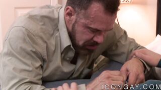 Mature stepdad Max Sargent ass bangs young gay stepson