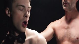Suited President Oaks pounds his big cock into the smooth ass of sexy Cole Blue