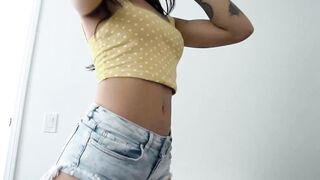 Tattooed babe Honey Gold loves rough fucking so I grant it to her