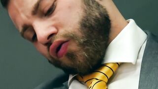 Sexy businessman Dani Rivera fucked raw after hot deepthroat