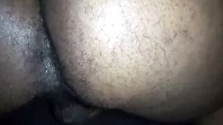 Black Amateur Takes Big Cock Bareback