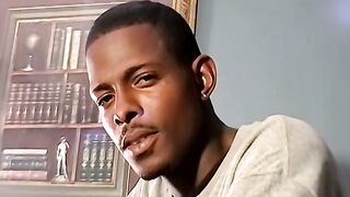 Handsome ebony deviant Joey masturbates before cumming