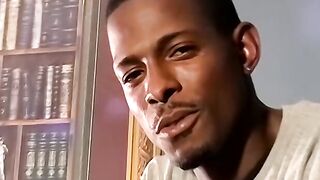 Handsome ebony deviant Joey masturbates before cumming
