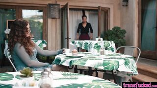 Calm day at restaurant turned into sex