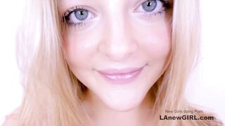 Cute 18 Blonde gets mouth and deep throat fucked
