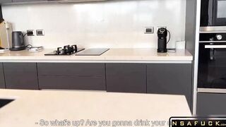 Blonde Barista in Shorts Offered to Roug