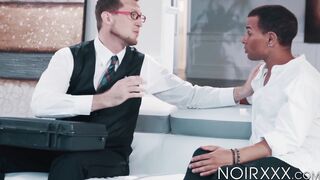 Sexy nugget Trelino will surely get into college after his remarkable blowjob to my d