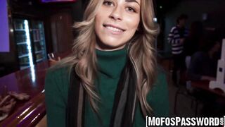 Horny babe Renee Rose is hardcore fucked in the bar full of people