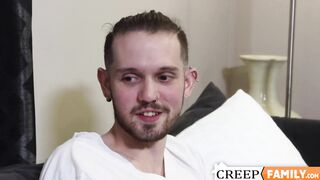 Handsome Christian Ace was dominated by his excon stepfather ripping his ass hole