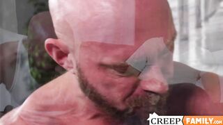Handsome Christian Ace was dominated by his excon stepfather ripping his ass hole