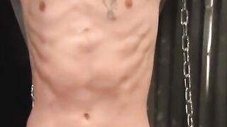 Brendon Meyers dominates Damian Lee by gagging his mouth and playing with his dick