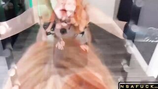 StepDaddy Spanks Big Ass Redhead Hottie