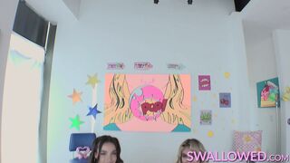 SWALLOWED Rissa and Luna love it down their throats